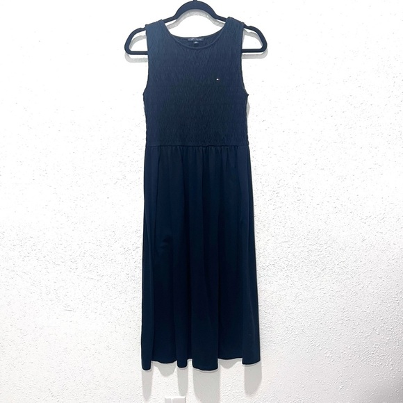 Tommy Hilfiger Blue Sleeveless Midi Sundress Small - Picture 2 of 9